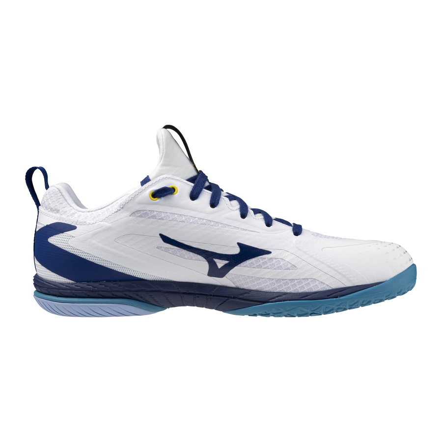 Mizuno WAVE DRIVE NEO 4 White/Bellwether Blue/Fjord Blue