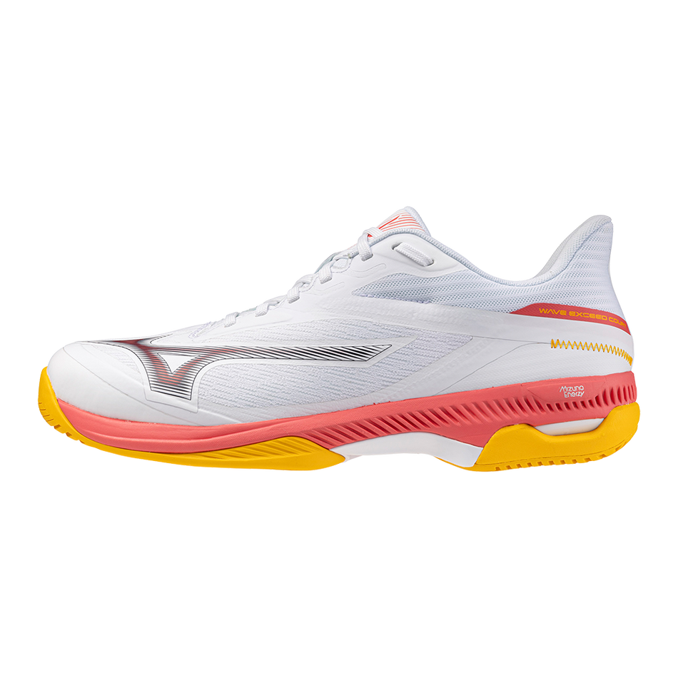 Mizuno WAVE EXCEED COURT AC White/Calypso Coral/Citrus