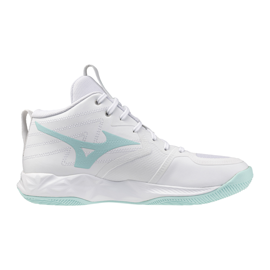Mizuno WAVE MOMENTUM PRO MID White/Blue Tint