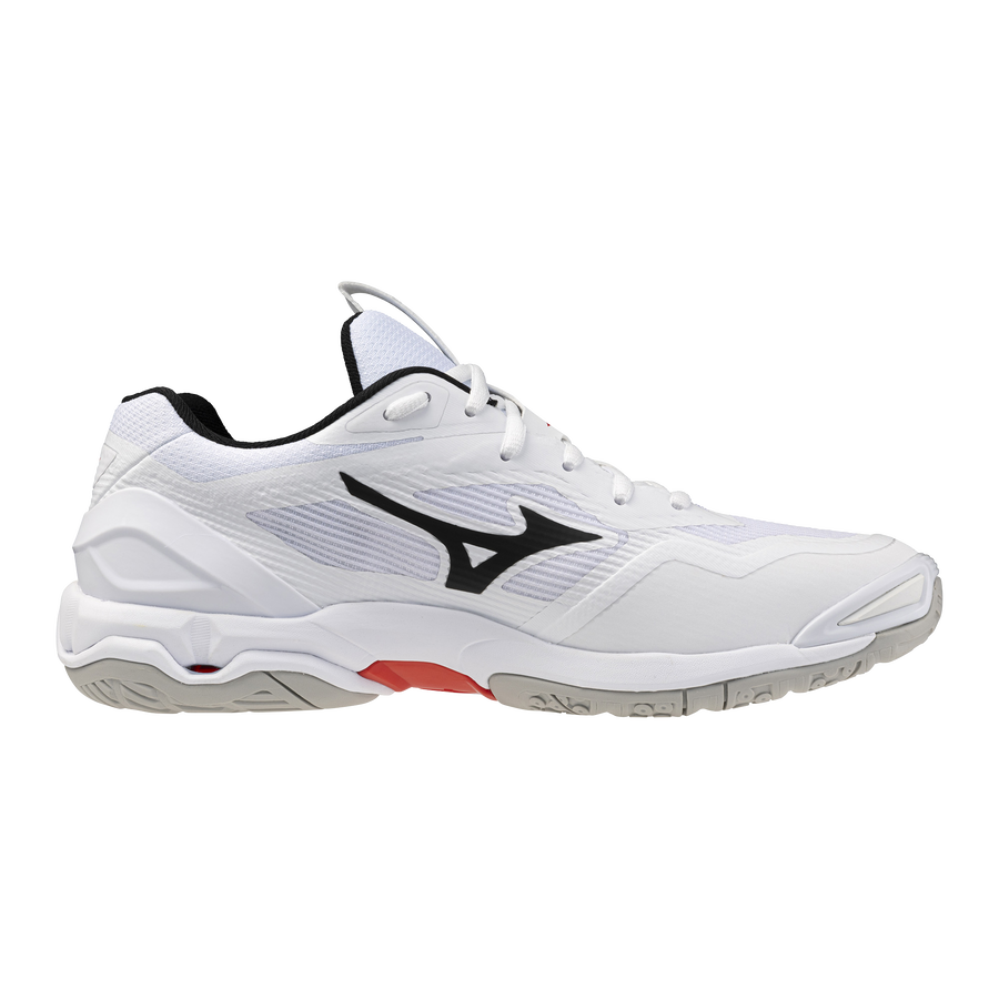 Mizuno WAVE STEALTH 6 White/Black/Fiery Red