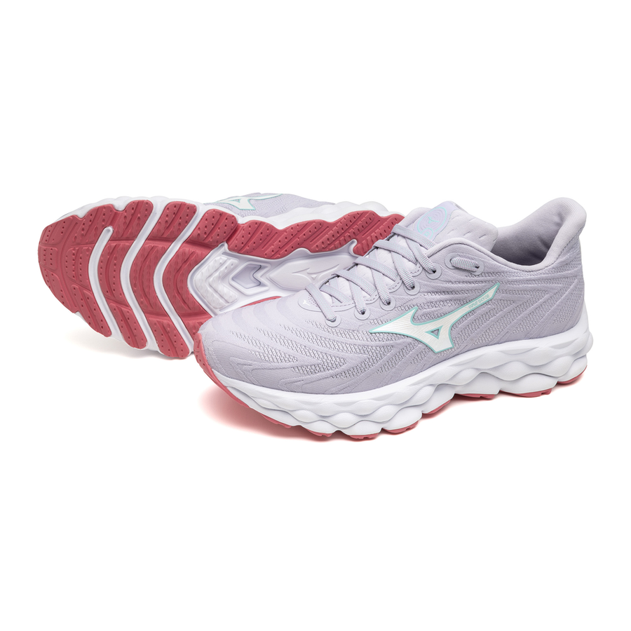 Mizuno WAVE SKY 8 Thistle/White/Camellia Rose
