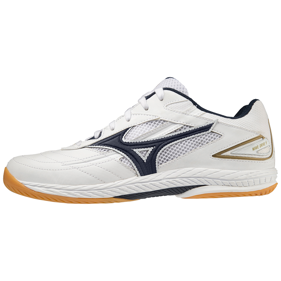 Mizuno WAVE DRIVE 9 White/dress blues/gold