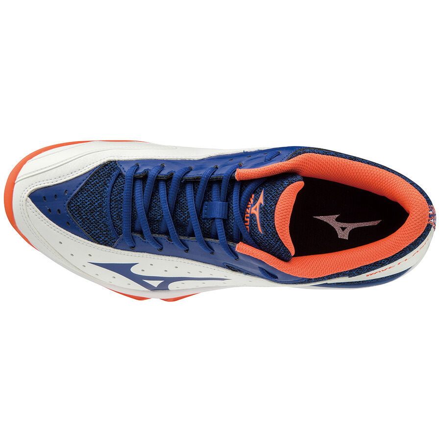Mizuno WAVE FLASH CC White/RBlue/Nasturtium