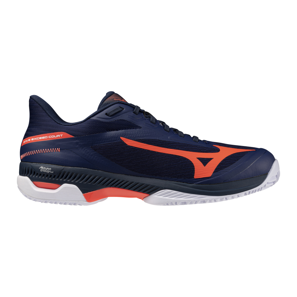 Mizuno WAVE EXCEED COURT CC Beacon Blue/lava Orange/white