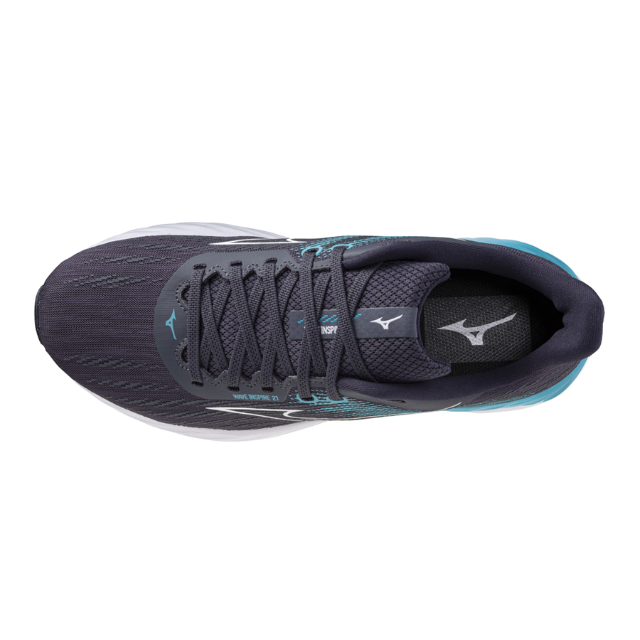 Mizuno WAVE INSPIRE 21 Odyssey Gray/White/Capri Breeze