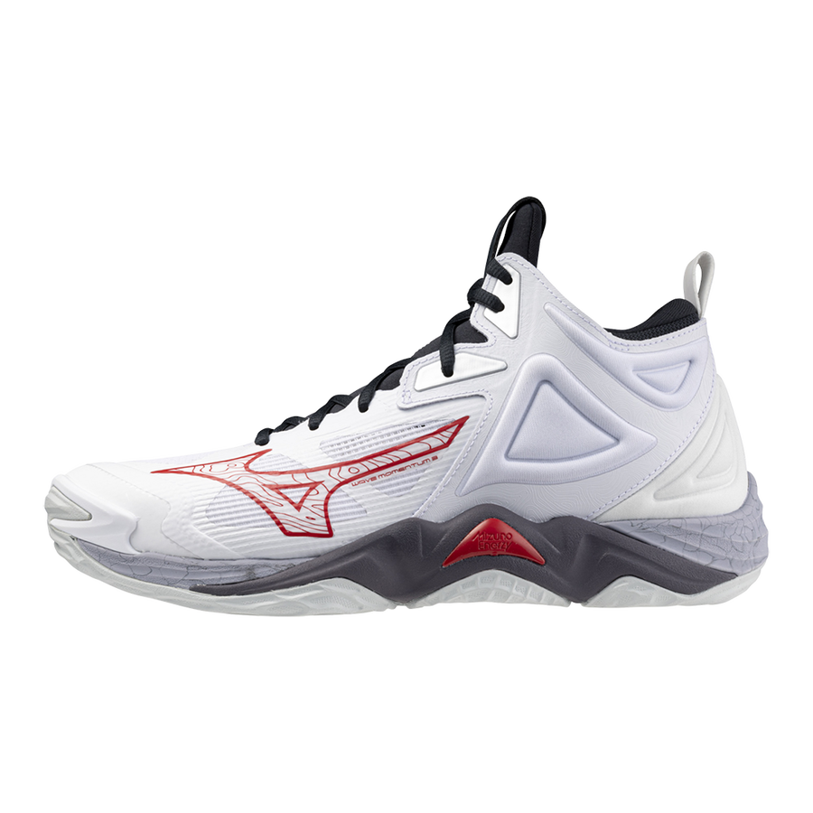 Mizuno WAVE MOMENTUM 3 MID White/salsa/vulcan