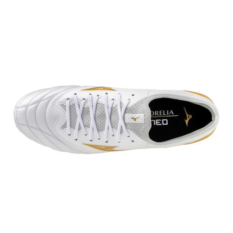 Mizuno MORELIA NEO IV β ELITE AG White/MP Gold/Cool Gray 3C