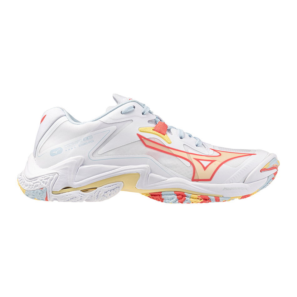 Mizuno WAVE LIGHTNING Z8 White/Calypso Coral/Pale Banana