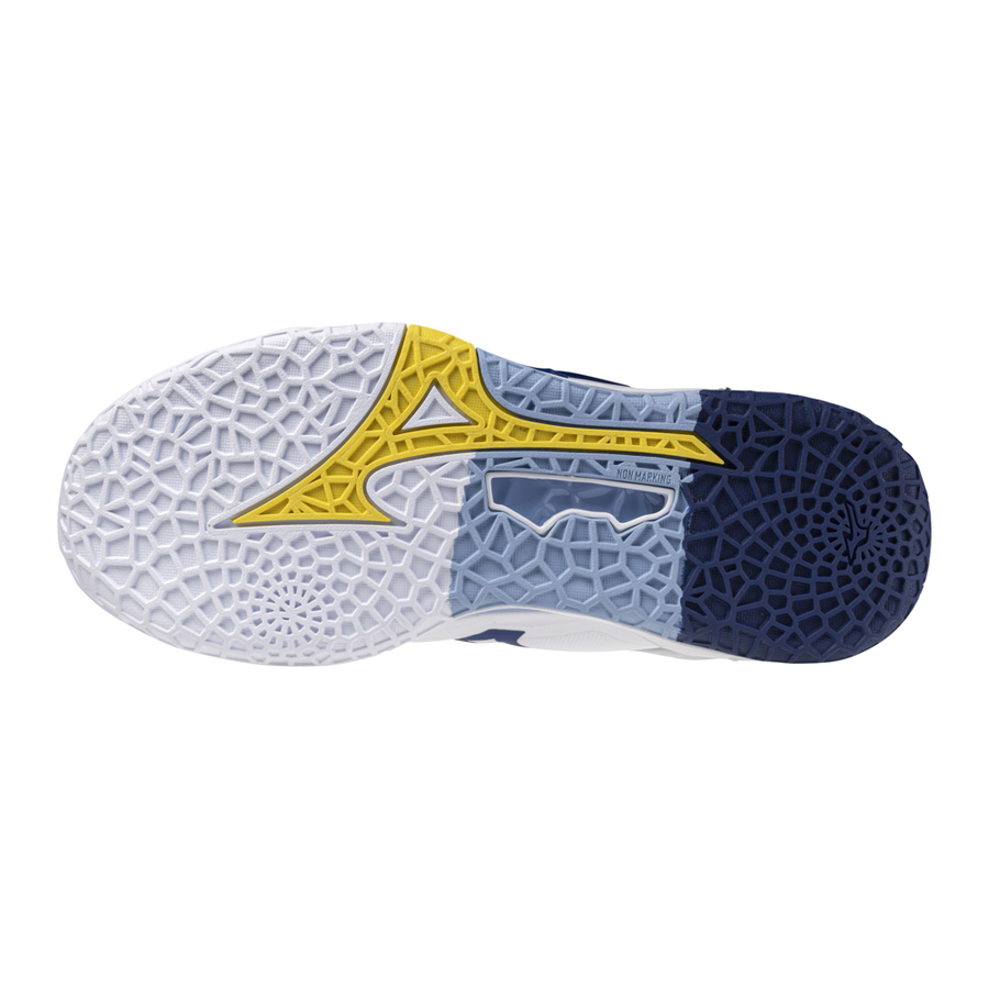 Mizuno WAVE STEALTH NEO 2 White/BellwetherBlue/BelAirBlu
