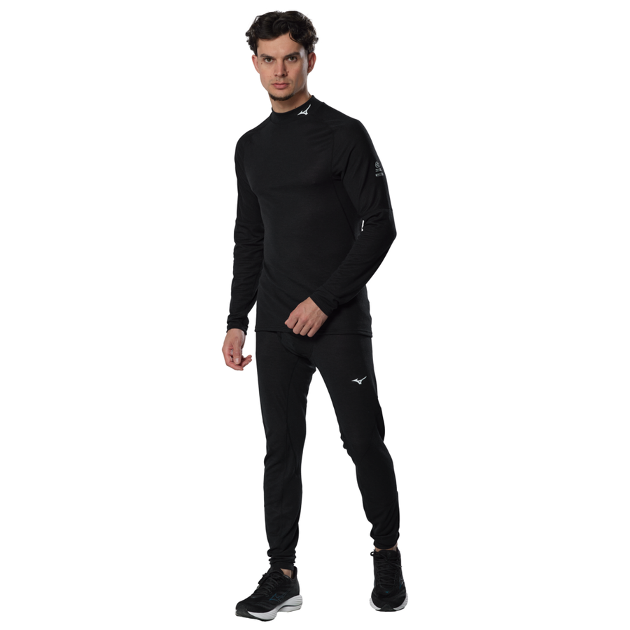 Mizuno Premium Merino Wool High Neck Black