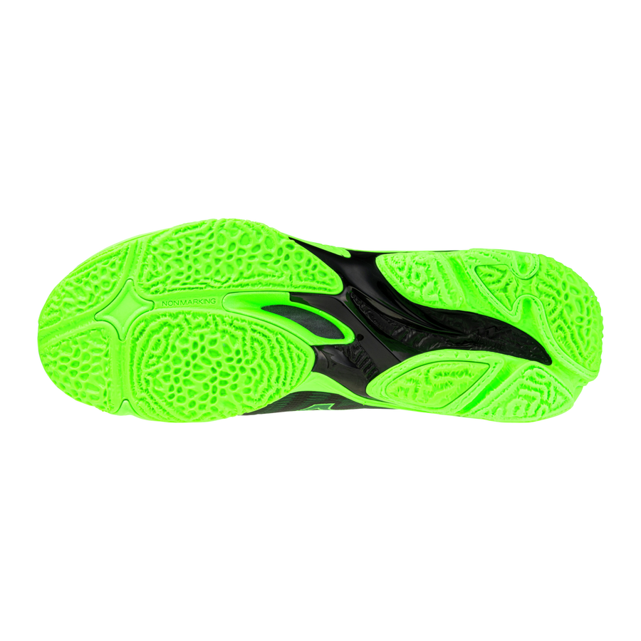 Mizuno WAVE LIGHTNING ELITE Black/Glowing Apple/Mandarin Orange