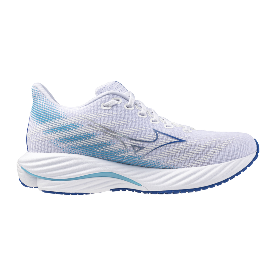 Mizuno WAVE RIDER 28 White/mugen blue/river blue