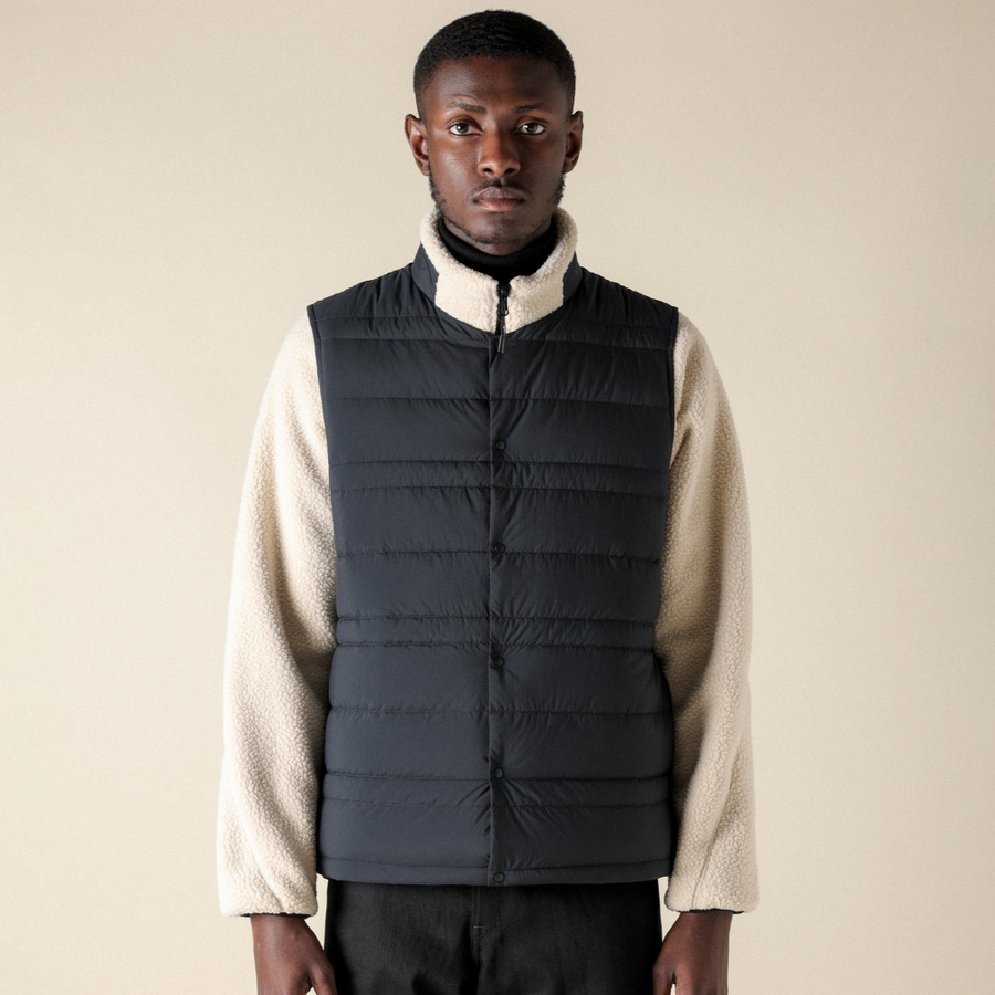 BREATH THERMO LIGHTWEIGHT DOWN VEST Black Men Clothing Mizuno UK