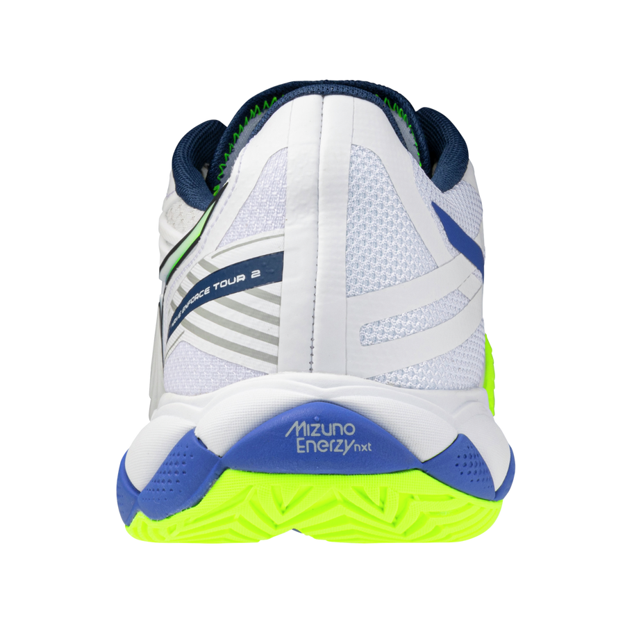 Mizuno WAVE ENFORCE TOUR 2 AC White/Dazzling Blue/Lightning Yellow