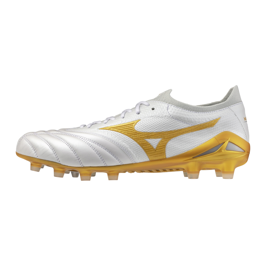 Mizuno MORELIA NEO IV β JAPAN White/MP Gold/Cool Gray 3C