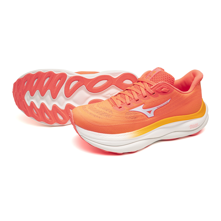 Mizuno WAVE SKY 9 Striking Coral/BaseballWhite/C