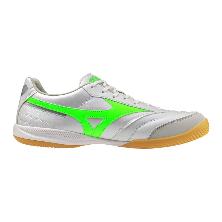 Mizuno MORELIA SALA PRO IN White/neon green/galaxy silver Mizuno MORELIA SALA PRO IN White/neon green/galaxy silver