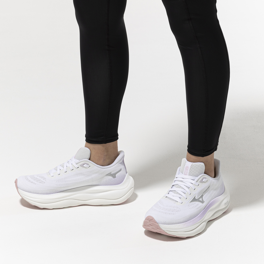 Mizuno WAVE SKY 9 White/Silver/Orchid Petal