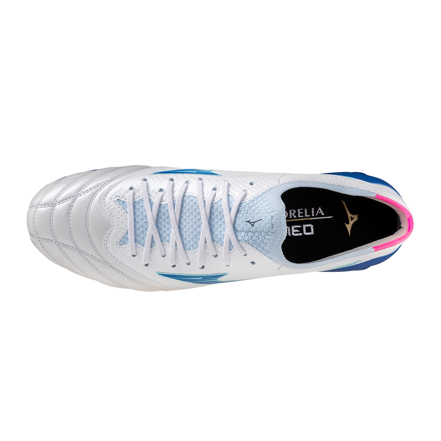 Mizuno MORELIA NEO IV BETA ELITE White/Tanager Turquoise/Pink Tetra