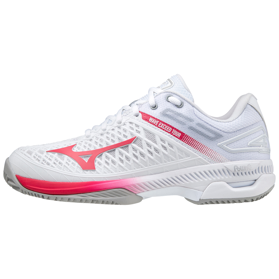 Mizuno Wave Exceed Tour4 CC White/RoseRed/NCloud