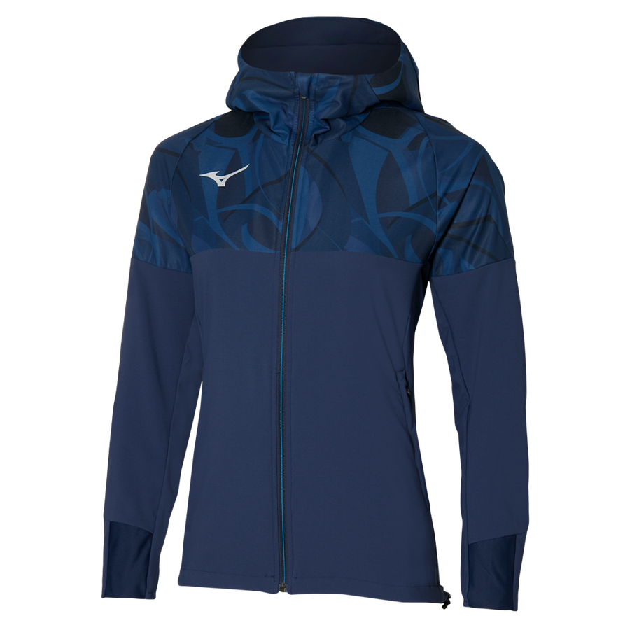 Mizuno PARIS ATHLETE HOODED JACKET Pageant blue