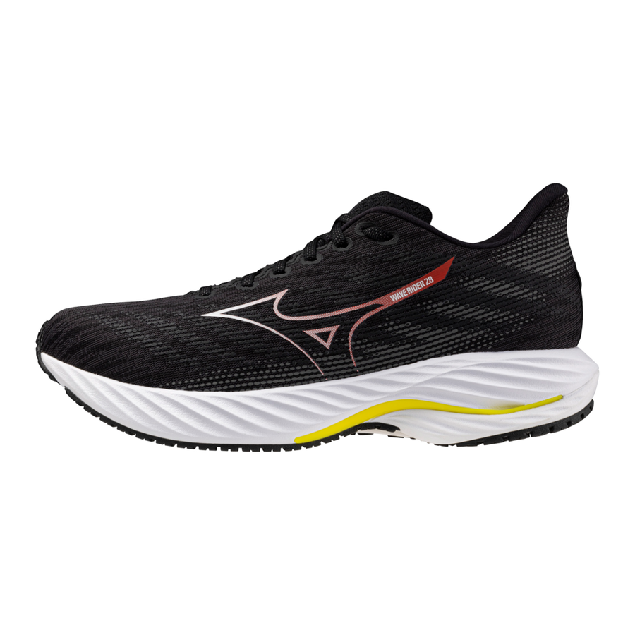 Mizuno WAVE RIDER 28 Black/White/Evening Primrose