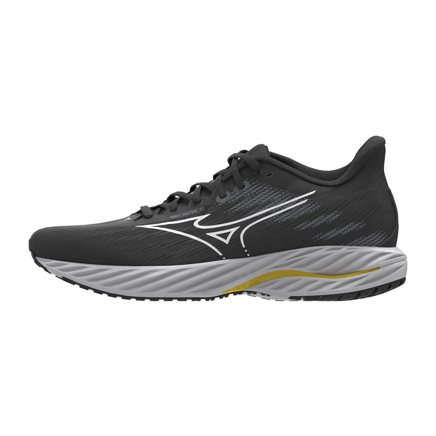 Mizuno WAVE INSPIRE 21 Black/White/Vibrant Yellow