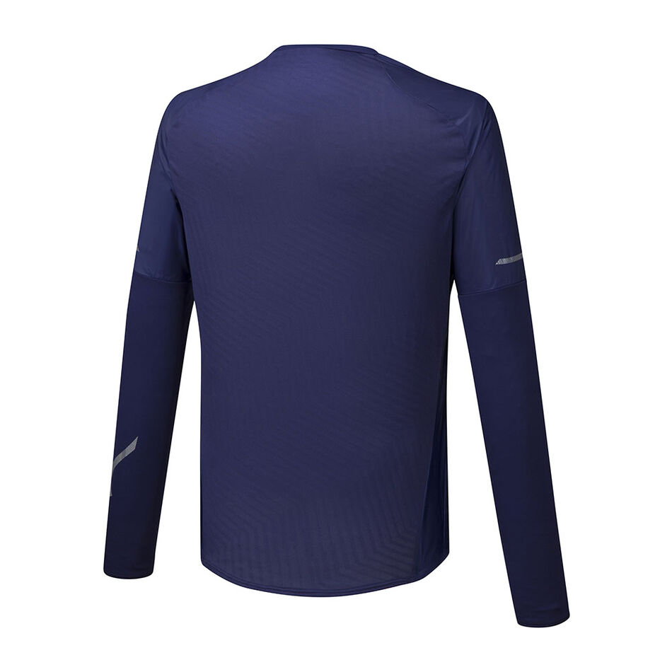 Mizuno Hineri Hybrid LS Tee Astral Aura