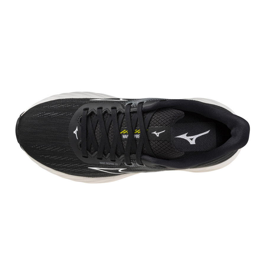 Mizuno WAVE INSPIRE 21 Black/White/Vibrant Yellow
