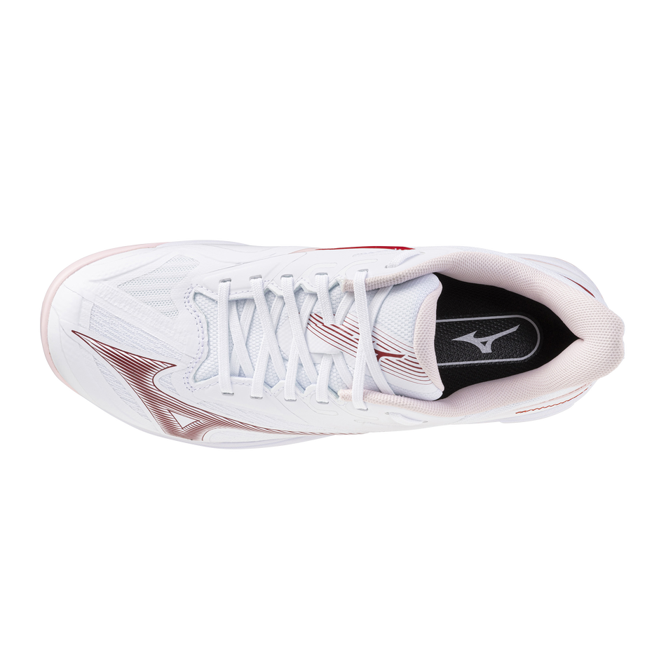 Mizuno WAVE EXCEED COURT CC White/Pinkesque/Barbados Cherr