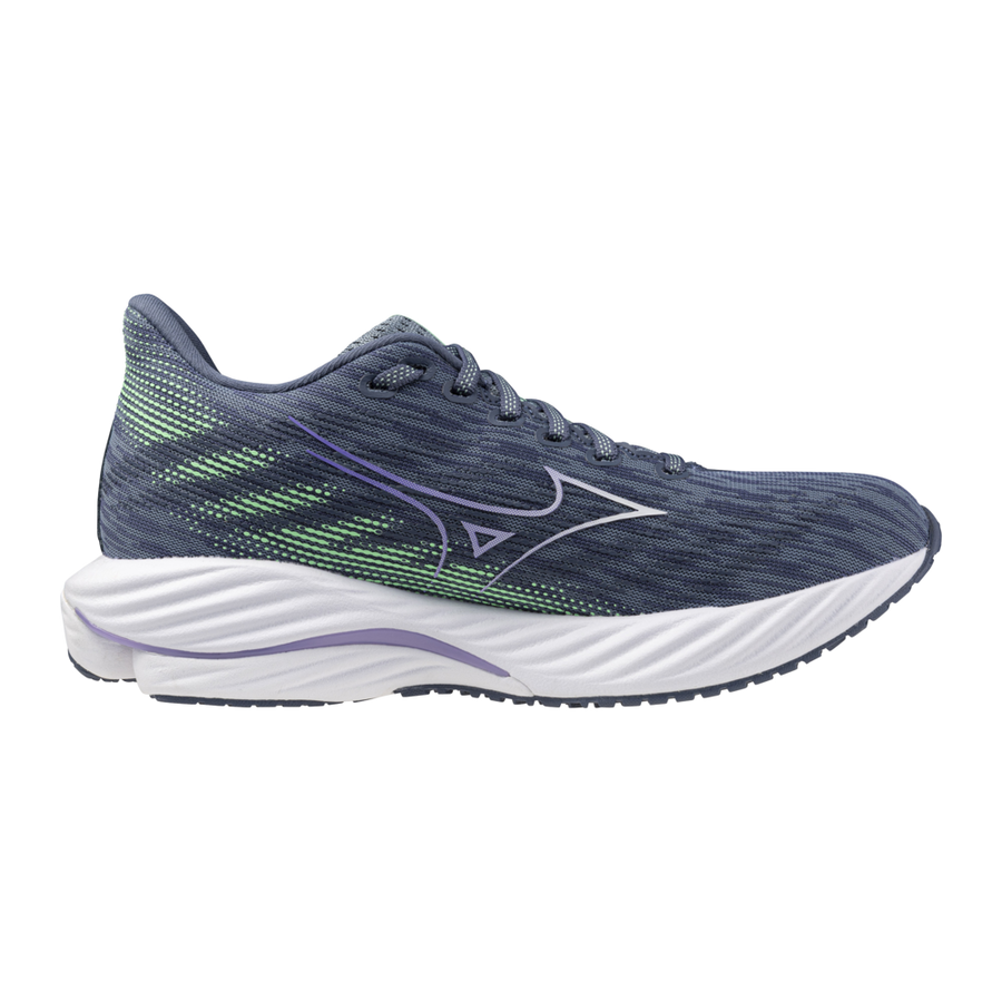 Mizuno WAVE RIDER 28 Citadel/White/Neo Mint