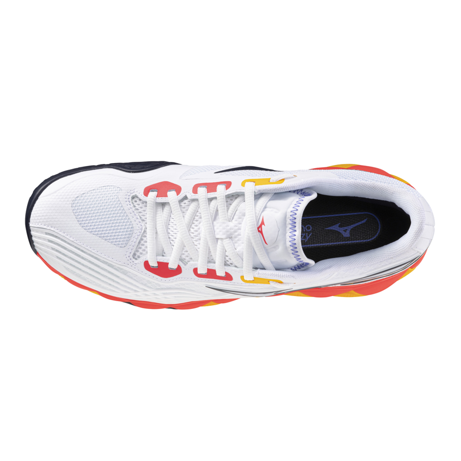 Mizuno WAVE ENFORCE TOUR 2 CC White/Baritone Blue/Fiery Coral 2