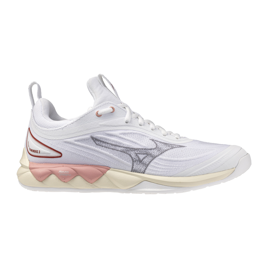 Mizuno WAVE LUMINOUS 3 White/Rose Elegance/Lava Falls