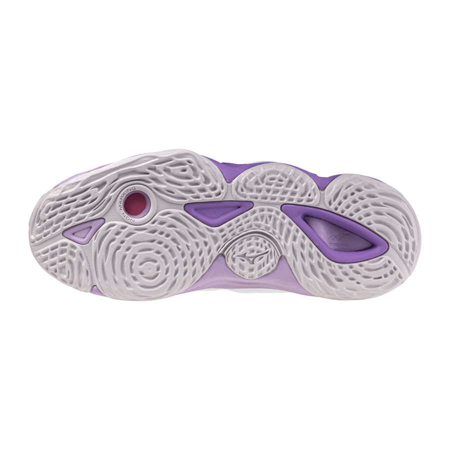 Mizuno WAVE MOMENTUM 3 MID White/patrician purple/quince