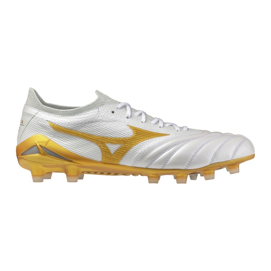 Mizuno MORELIA NEO IV β JAPAN White/MP Gold/Cool Gray 3C