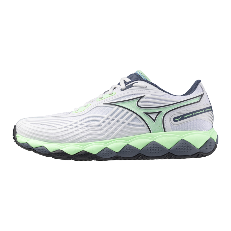 Mizuno WAVE ENFORCE TOUR 2 AC White/neo mint/vintage indigo