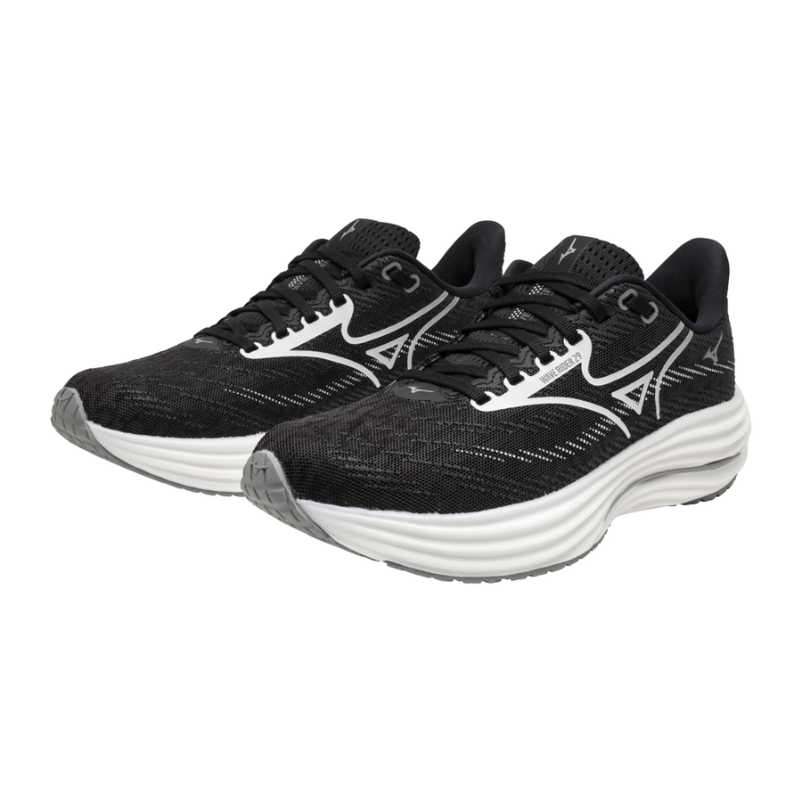 Mizuno WAVE RIDER 29 Black Sand/White/Black