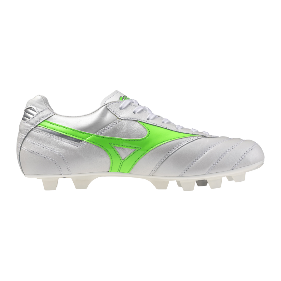 Mizuno MORELIA II JAPAN White/neon green/galaxy silver