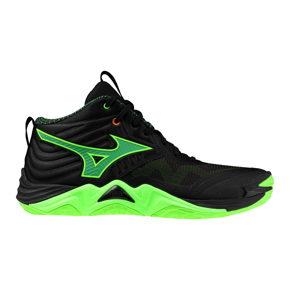 Mizuno WAVE MOMENTUM ELITE MID Black/Glowing Apple/Mandarin O