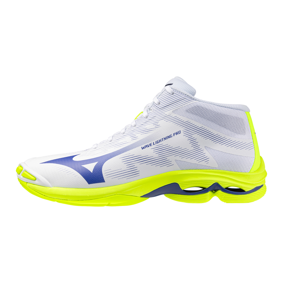 Mizuno WAVE LIGHTNING PRO MID White/Lightning Yellow/Dazzling Blue