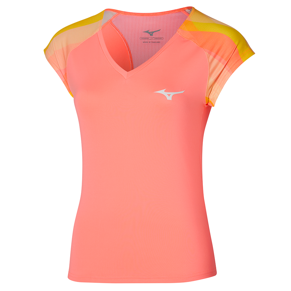 Mizuno Release Printed Tee Candy Coral