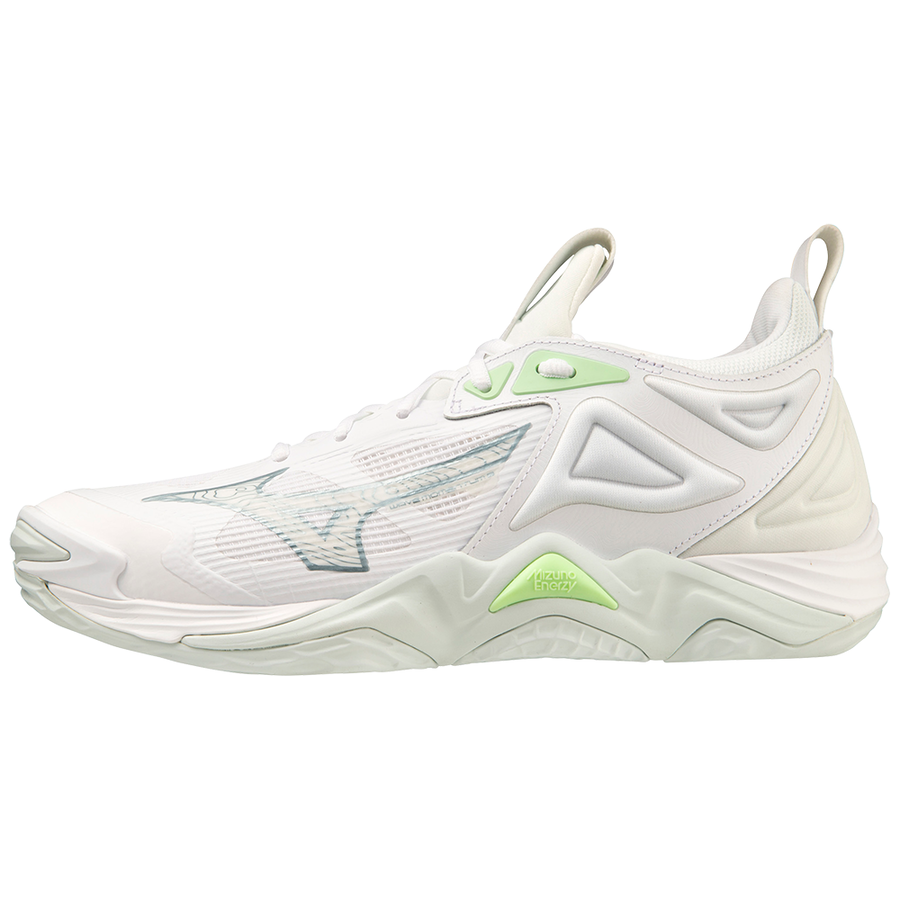 Mizuno WAVE MOMENTUM 3 White/GRidge/PatinaGreen
