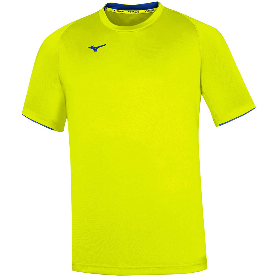 Mizuno Men Core SS Tee Yellow Fluo/Royal