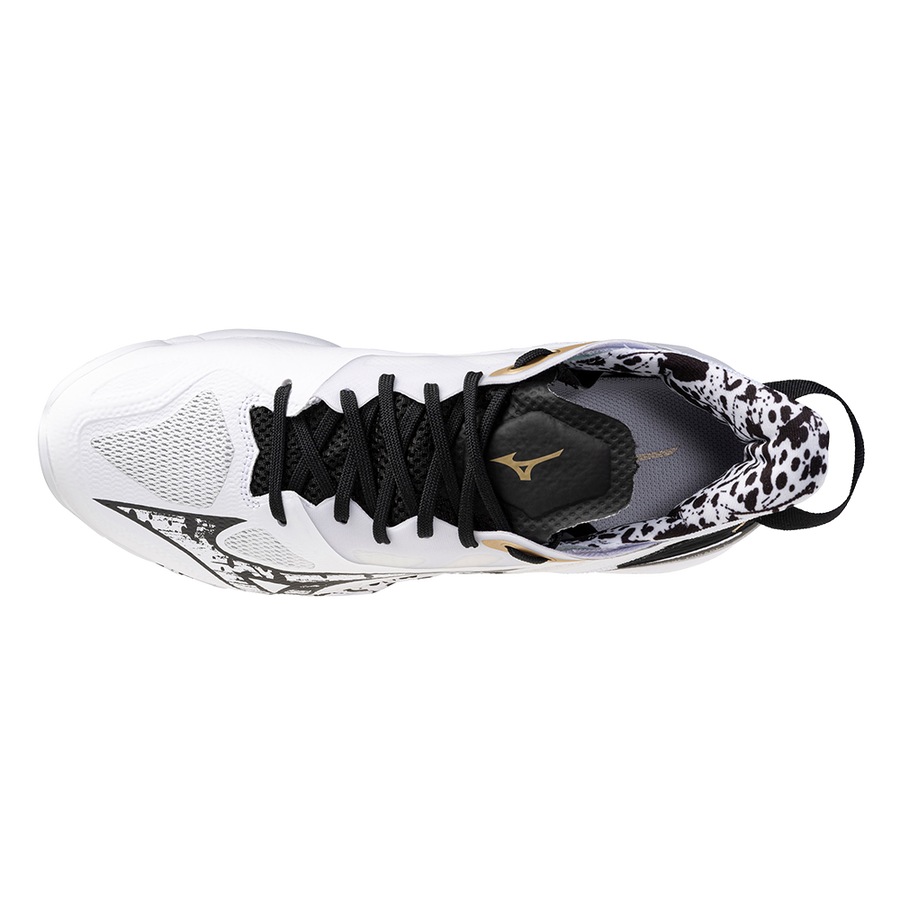Mizuno WAVE MIRAGE 5 White/Black/GE Gold
