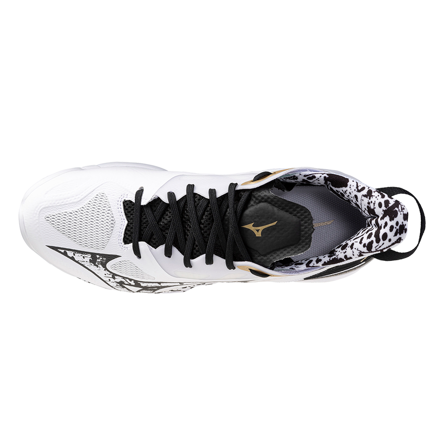 Mizuno WAVE MIRAGE 5 White/Black/GE Gold