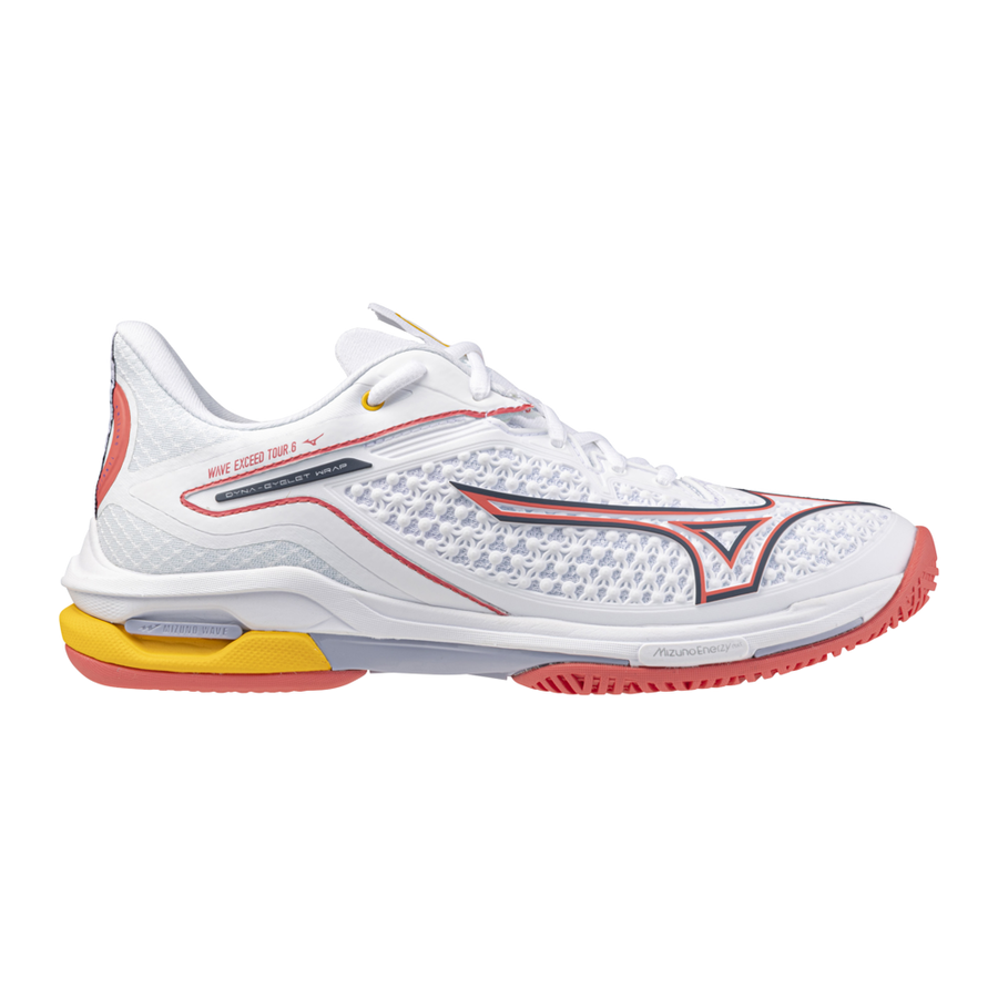 Mizuno WAVE EXCEED TOUR 6 AC White/Calypso Coral/Icelandic Blue