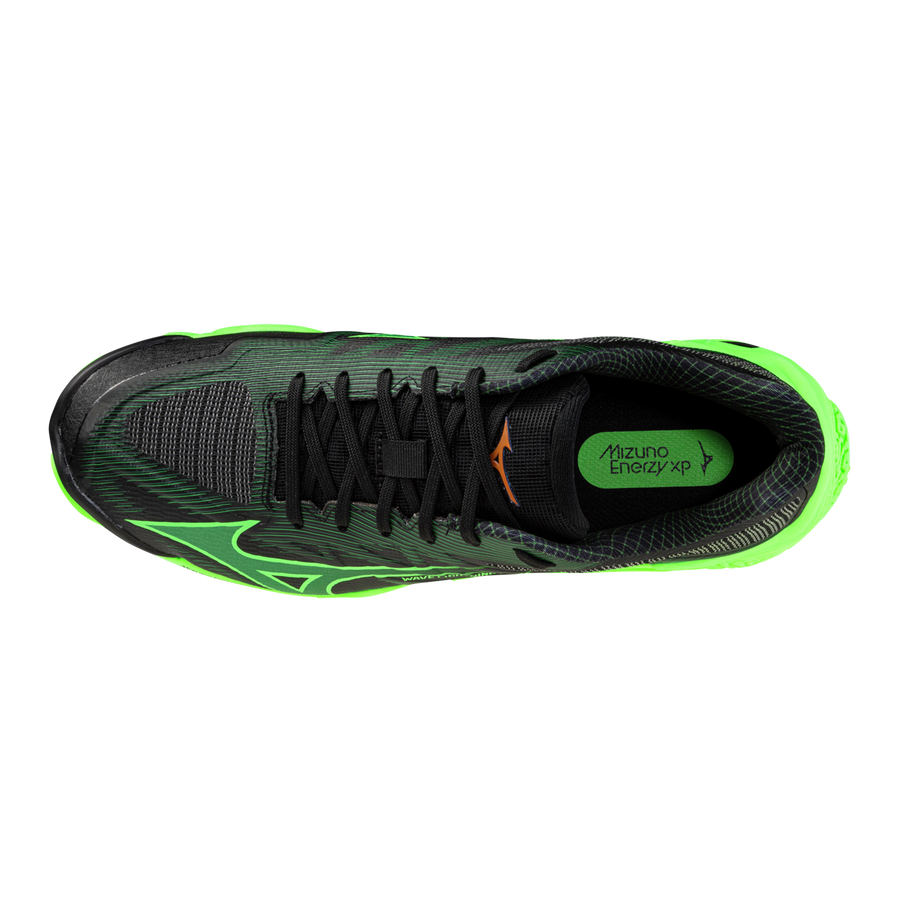 Mizuno WAVE LIGHTNING ELITE Black/Glowing Apple/Mandarin Orange