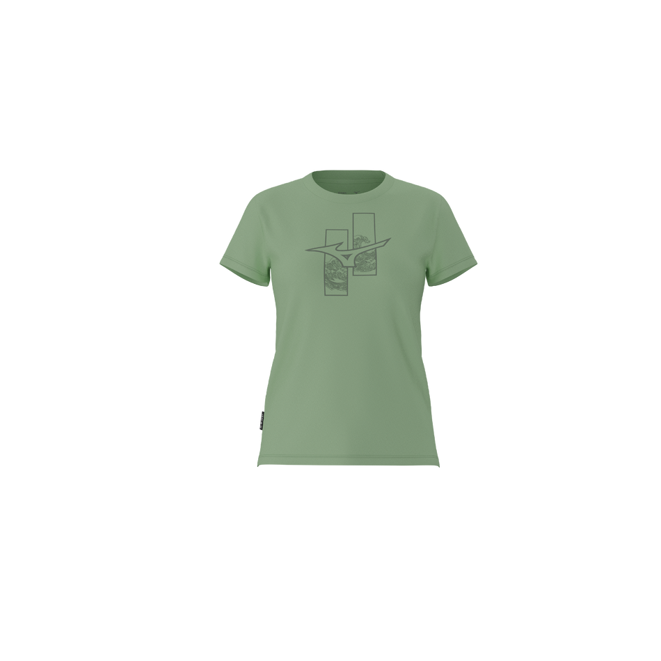 Mizuno Athleticwear runbird t-shirt Pistachio green
