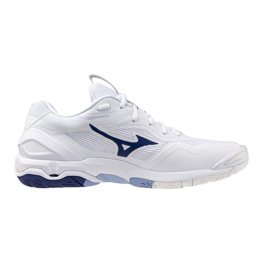 Mizuno WAVE STEALTH 6 White/BellwetherBlue/BelAirBlu