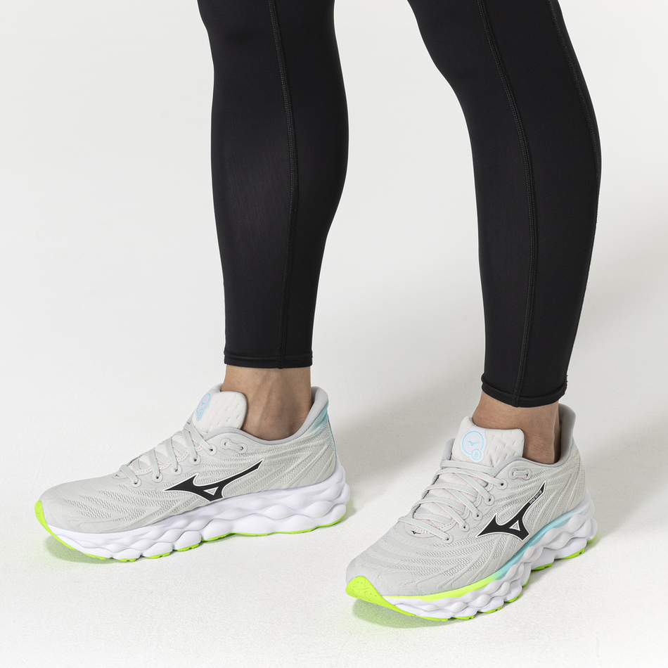 Mizuno WAVE SKY 8 Nimbus Cloud/Black/Green Gecko